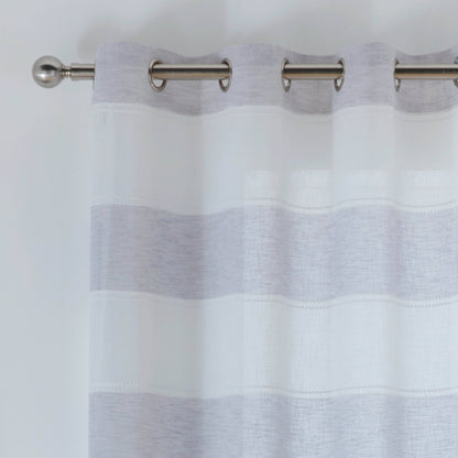 Homeware  -  Santorini Grey Curtain Panel - 55" x 54"  -  60009106