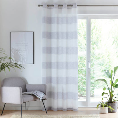 Homeware  -  Santorini Grey Curtain Panel - 55" x 54"  -  60009106