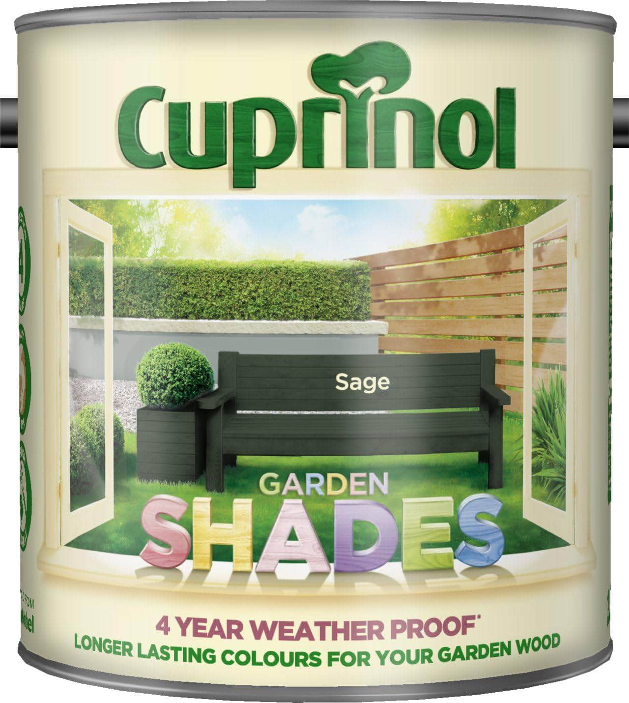 Paint  -  Cuprinol Garden Shades 2.5L Sage  -  00507967