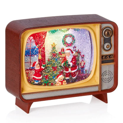 Christmas  -  Santa & Child TV Water Spinner - 21cm  -  60487751