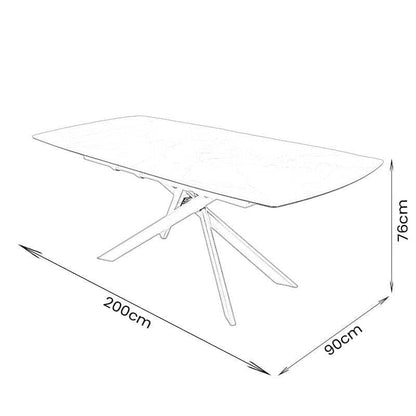Furniture  -  Santiago Extending Table & 6 Paris Chairs  -  60014049