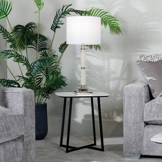 Furniture -Sardinia Lamp Table - White  -  60008402