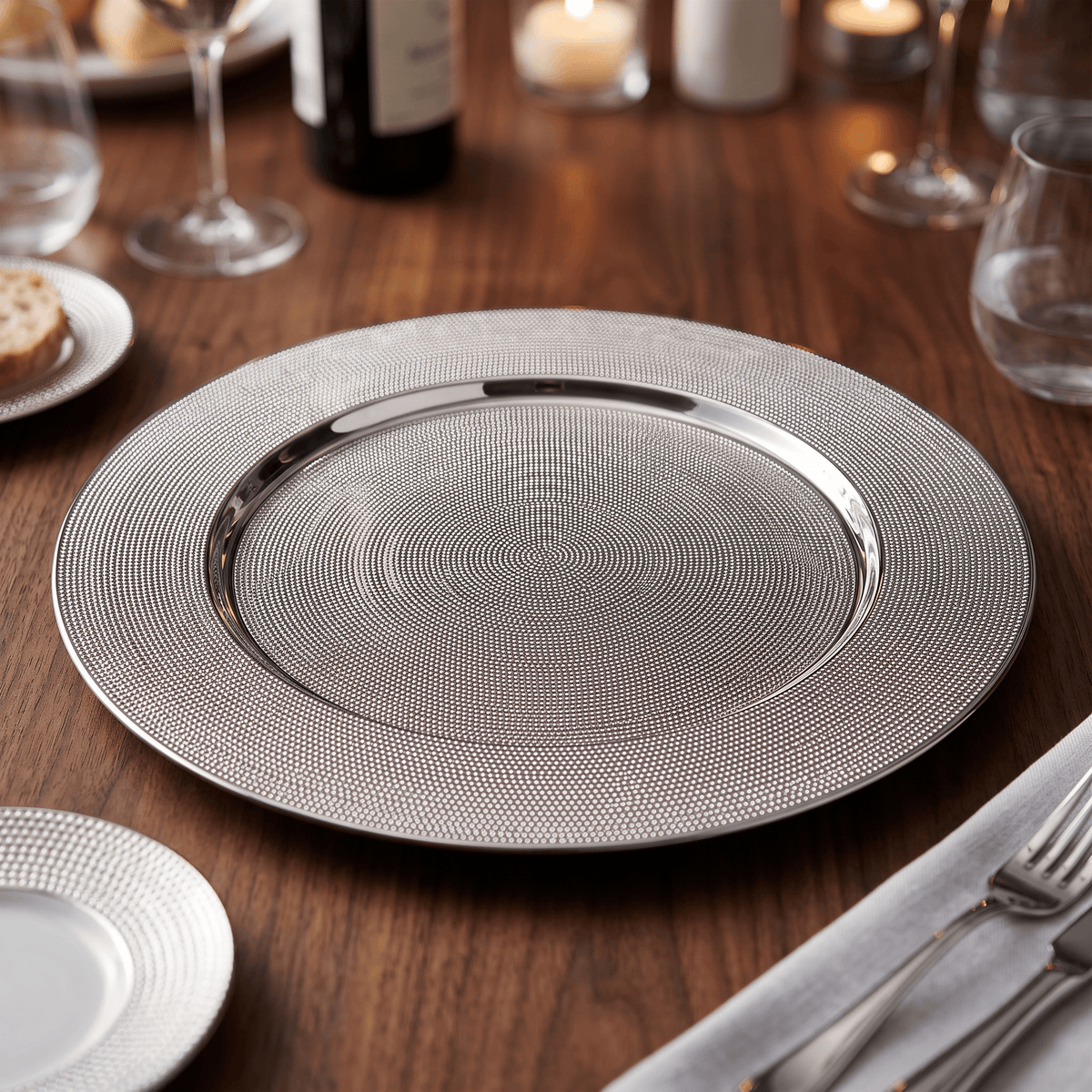 Christmas  -  Silver Plate - 40cm  -  60487818