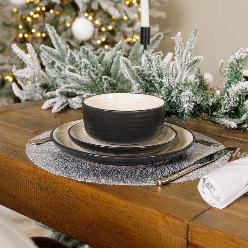 Christmas  -  Silver Round Placemat - 38cm  -  60008482