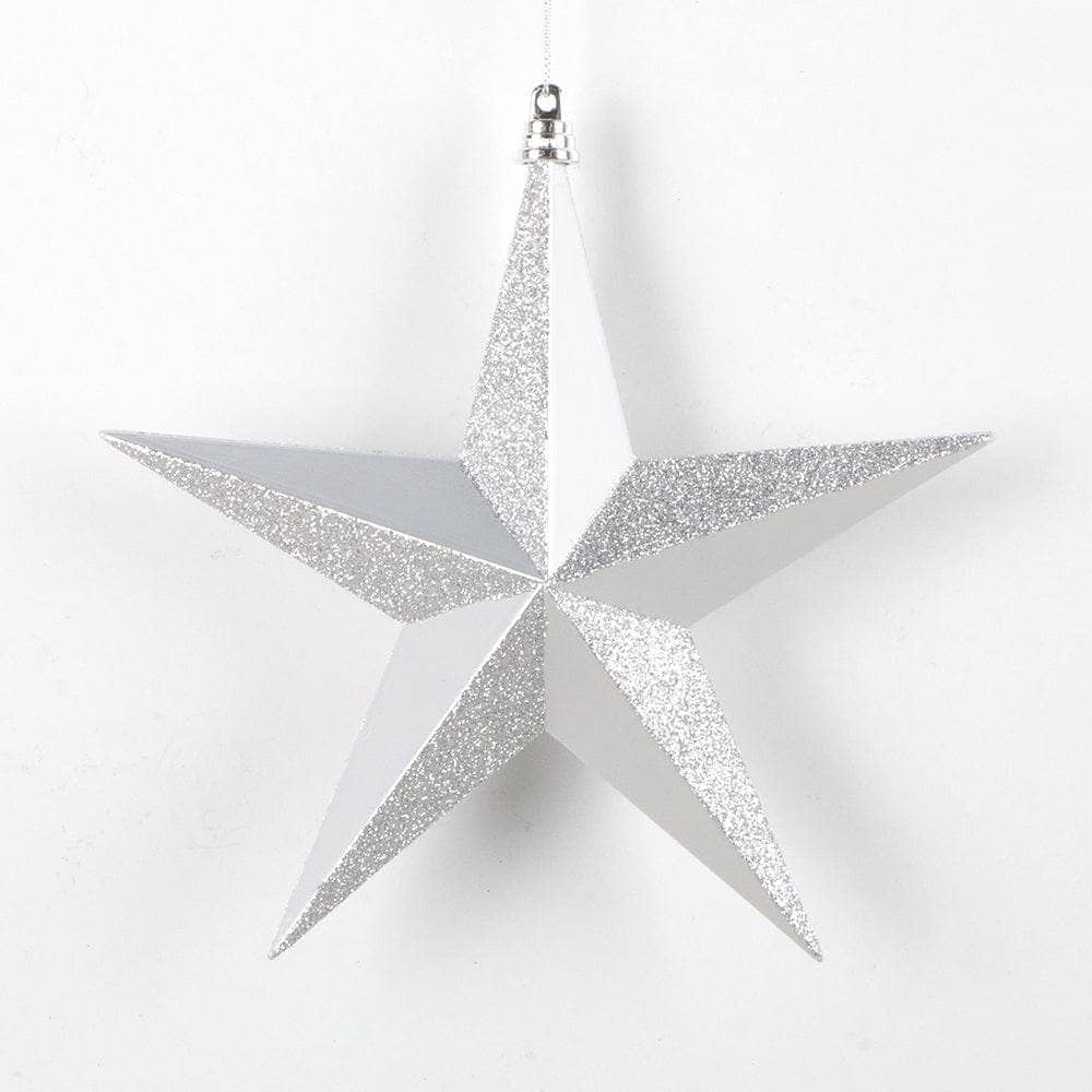  -Silver Star Christmas Decoration - 8" -  60006813