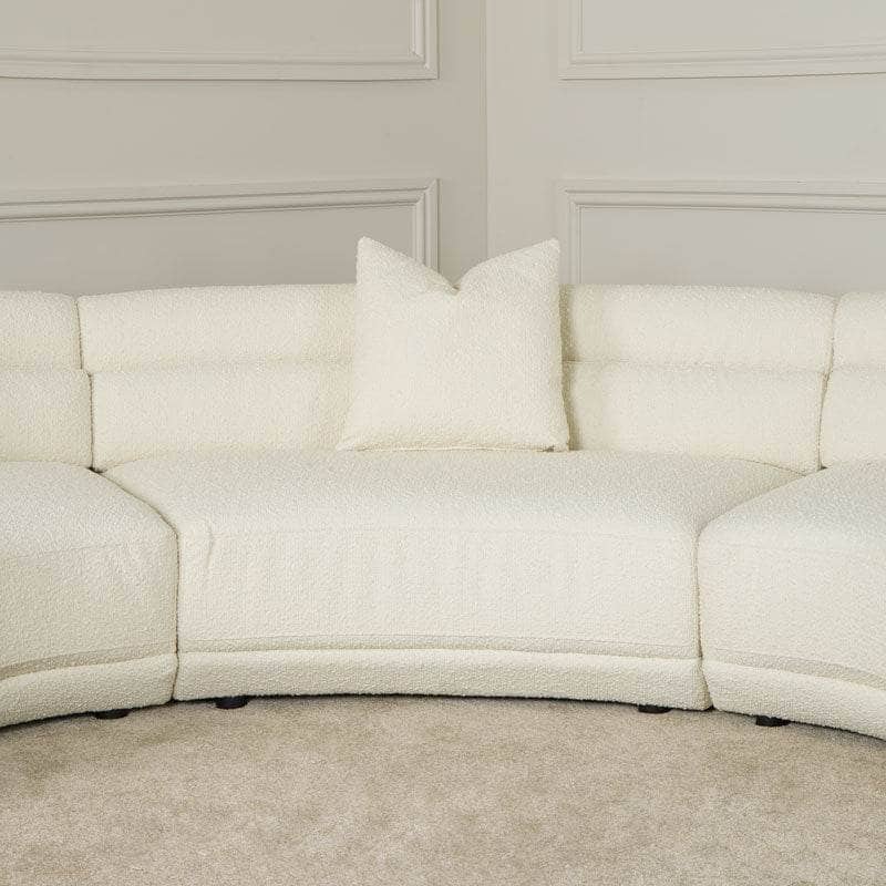 Furniture  -  Sofia Curved Sofa - Natural  -  60009296