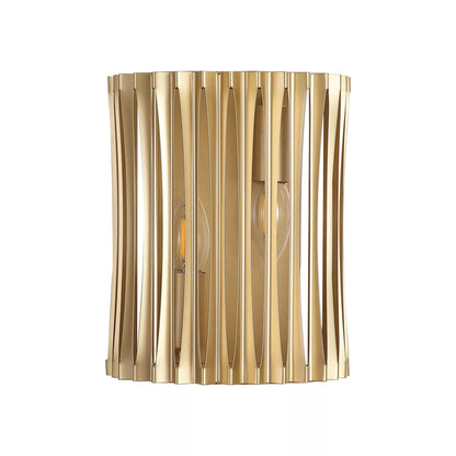 Split 2 Light Wall Light - Gold