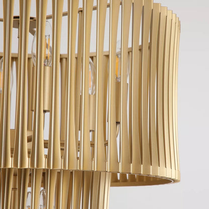 Split 9 Light Pendant Ceiling Light - Gold