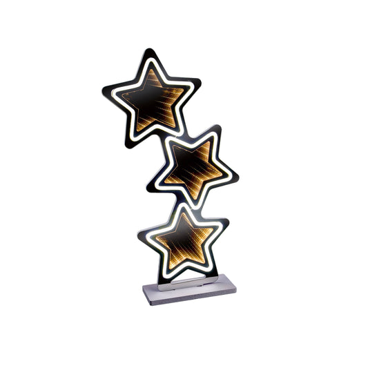 Christmas  -  Star Stack Lit Infinity Mirror - 60cm  -  60487743
