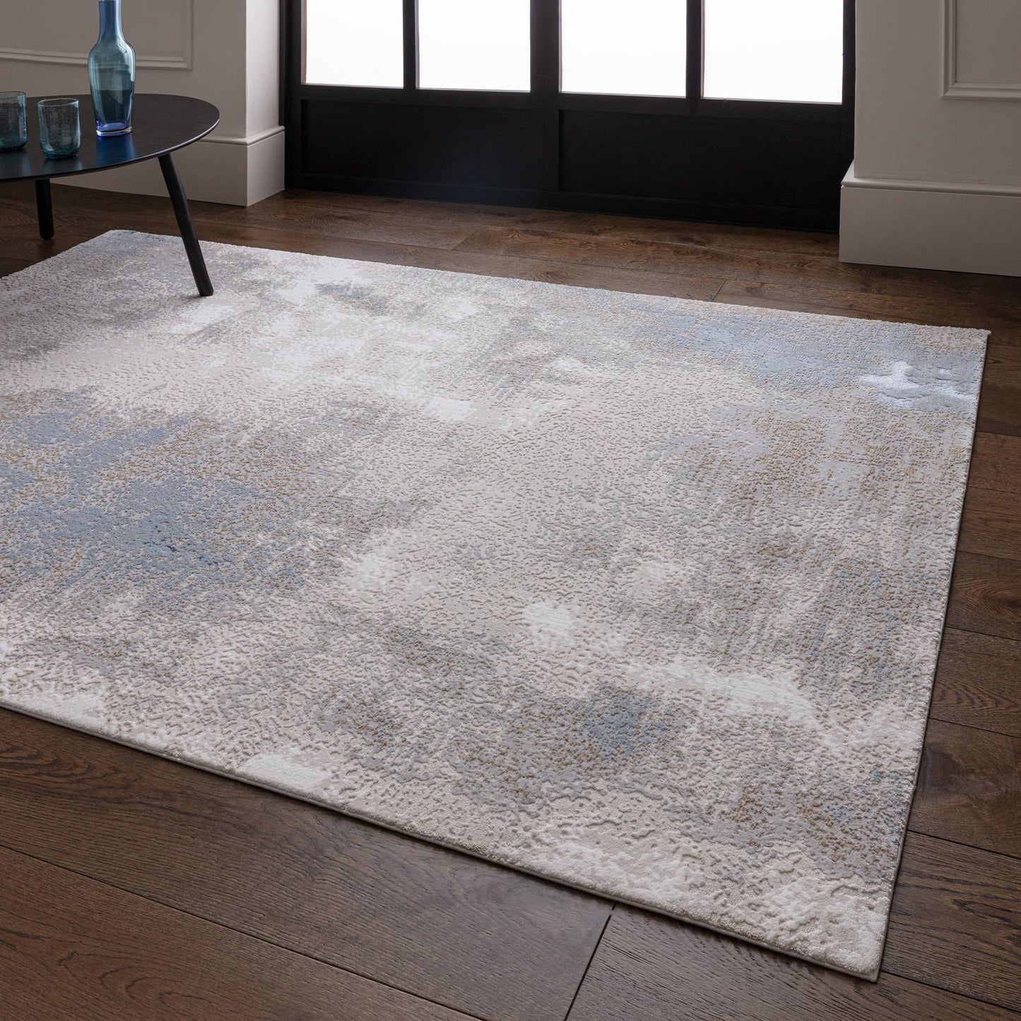 Rugs  -  Stellar Silver & Cream Rug - Various Sizes  - 