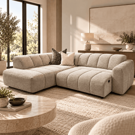 Furniture  -  Opulent Corner Sofa w/ Electric Powered Footrest - LHF  -  60488134