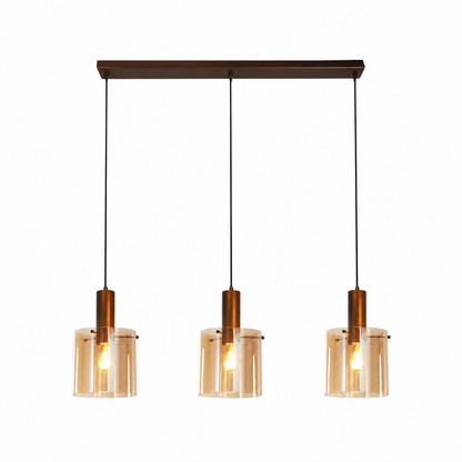 Sweden 3 Light Bar Pendant Ceiling Light - Mocha