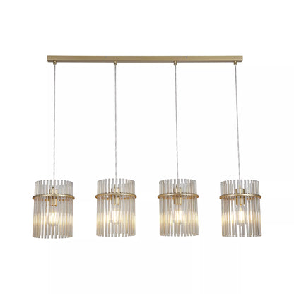 Swizzle 4 Light Bar Pendant Ceiling Light - Gold