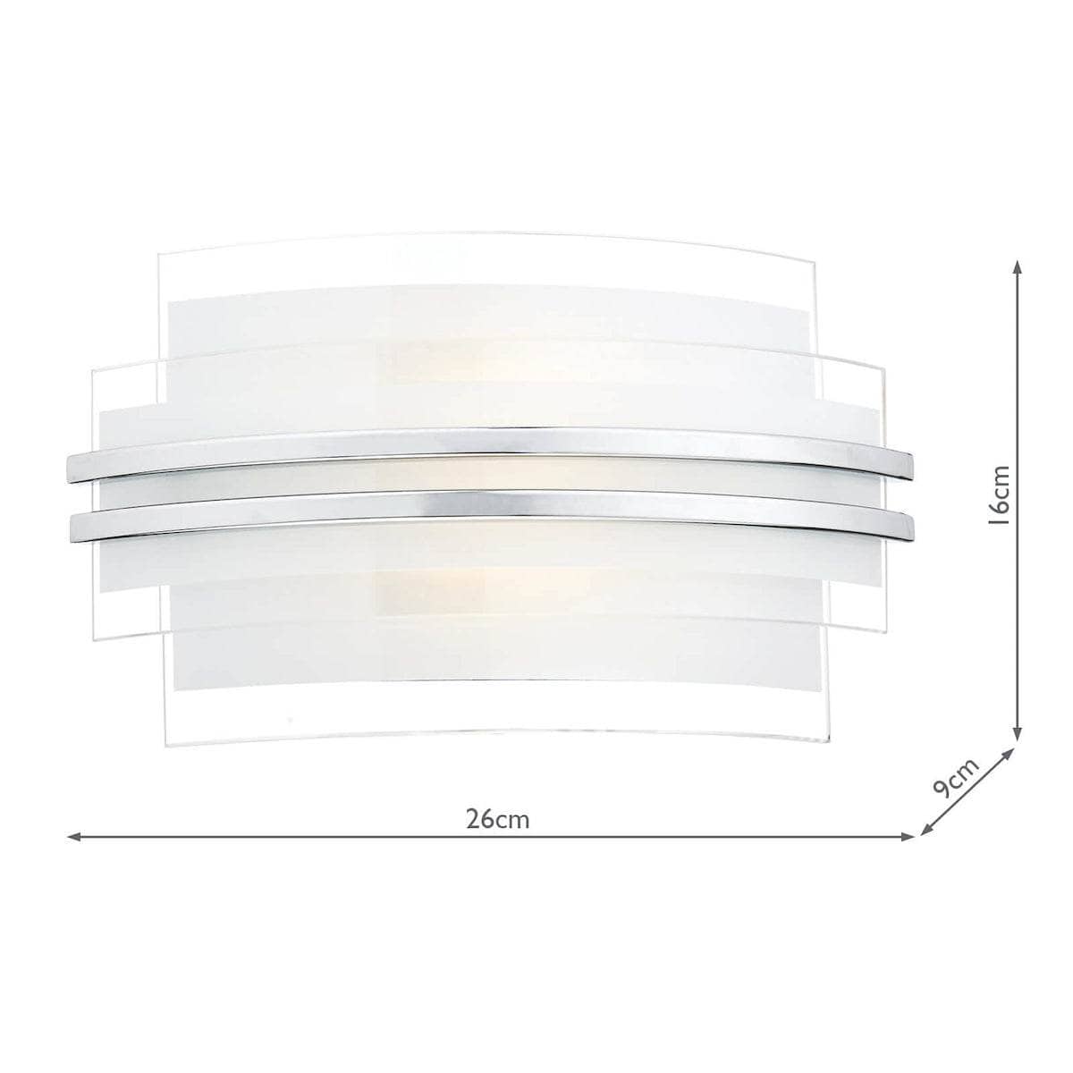 Lights  -  Tas Sec072 Small Sector Double Trim Led Wall Bracket  -  50123710