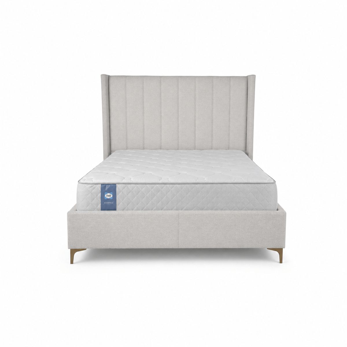 Furniture  -  Thomas King Size Bedframe - Grey  -  60487292