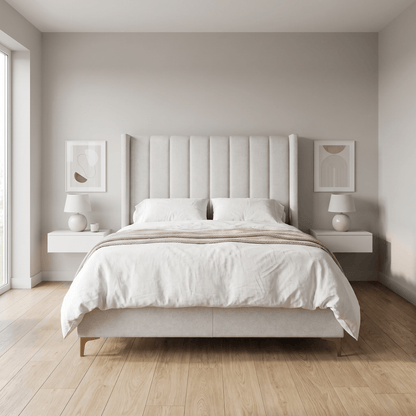 Furniture  -  Thomas King Size Bedframe - Grey  -  60487292