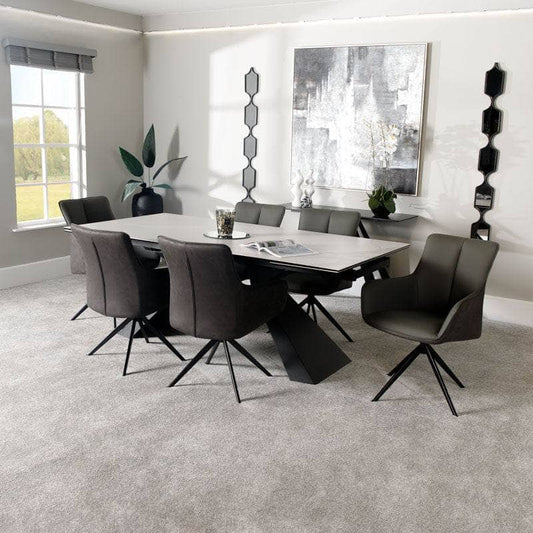 Furniture  -  Titan Extending Table & 6 Dining Chairs  -  60007474