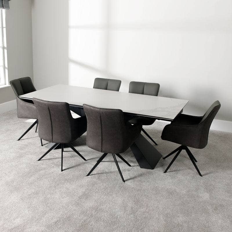 Furniture  -  Titan Extending Table & 6 Dining Chairs  -  60007474