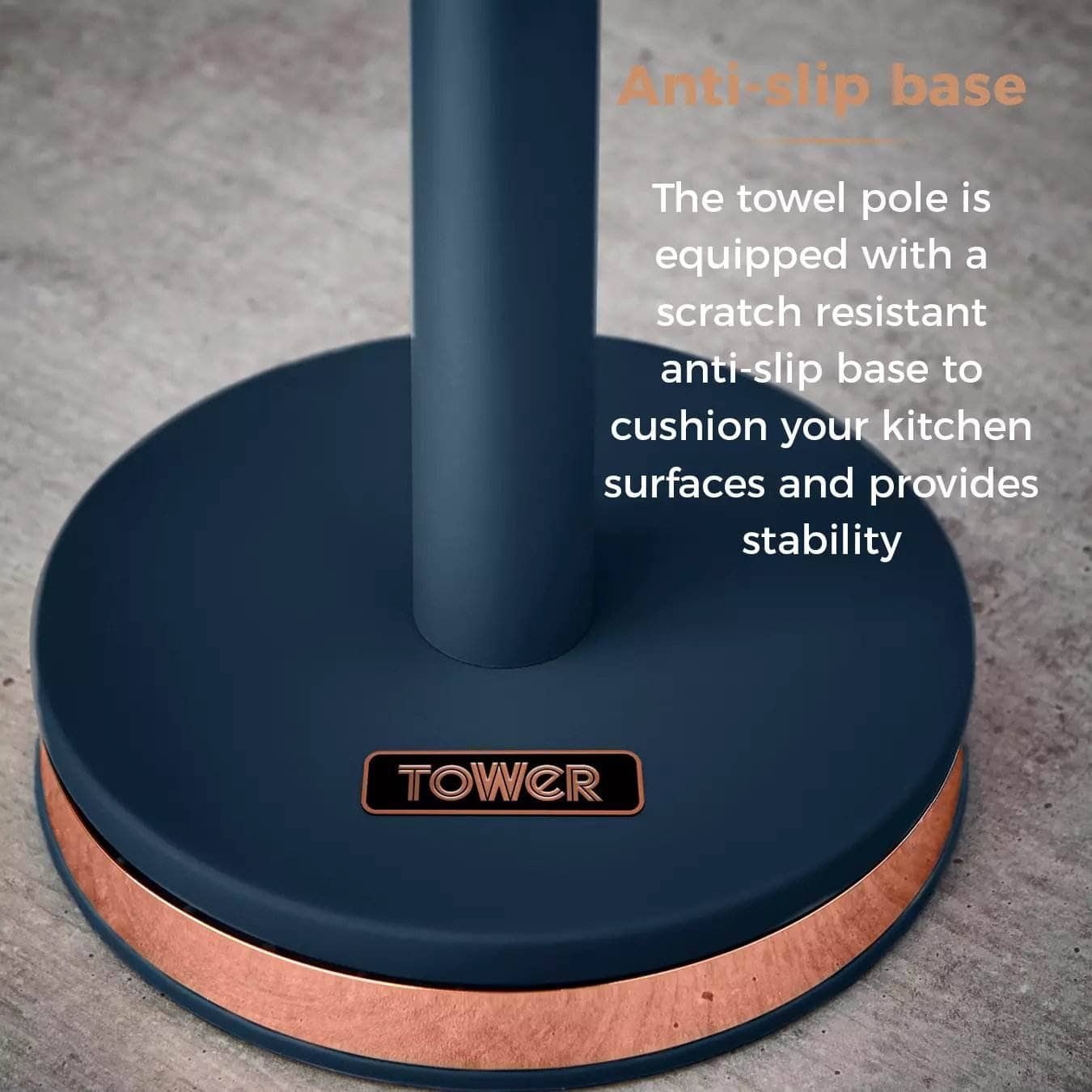 Kitchenware  -  Tower Cavaletto Towel Pole - Midnight Blue  -  60008043