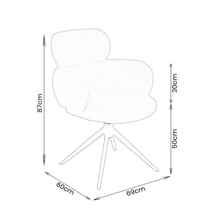 Furniture  -  Troy Dining Chair - Natural  -  60191792