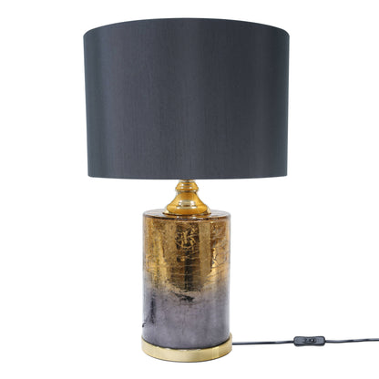Lights  -  DS Two Layer Glass Table Lamp - Black & Gold  -  60484431