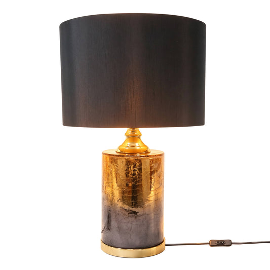 Lights  -  DS Two Layer Glass Table Lamp - Black & Gold  -  60484431