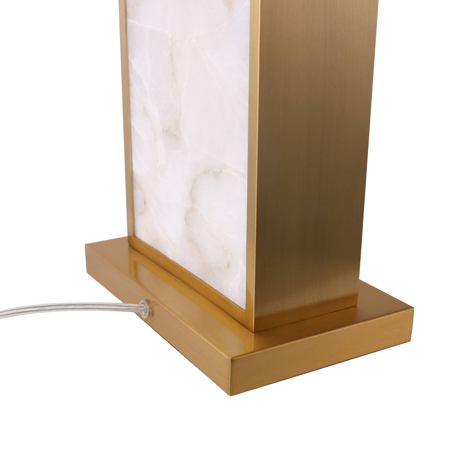 Lights  -  U.A Gold Alabaster Table Lamp  -  60485658