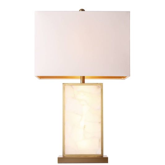 Lights  -  U.A Gold Alabaster Table Lamp  -  60485658