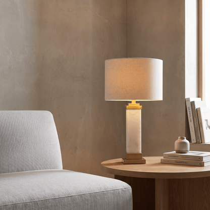 U.A Gold Alabaster Table Lamp