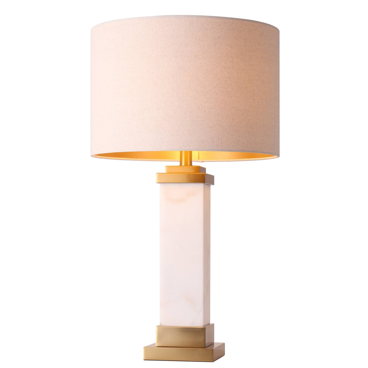U.A Gold Alabaster Table Lamp
