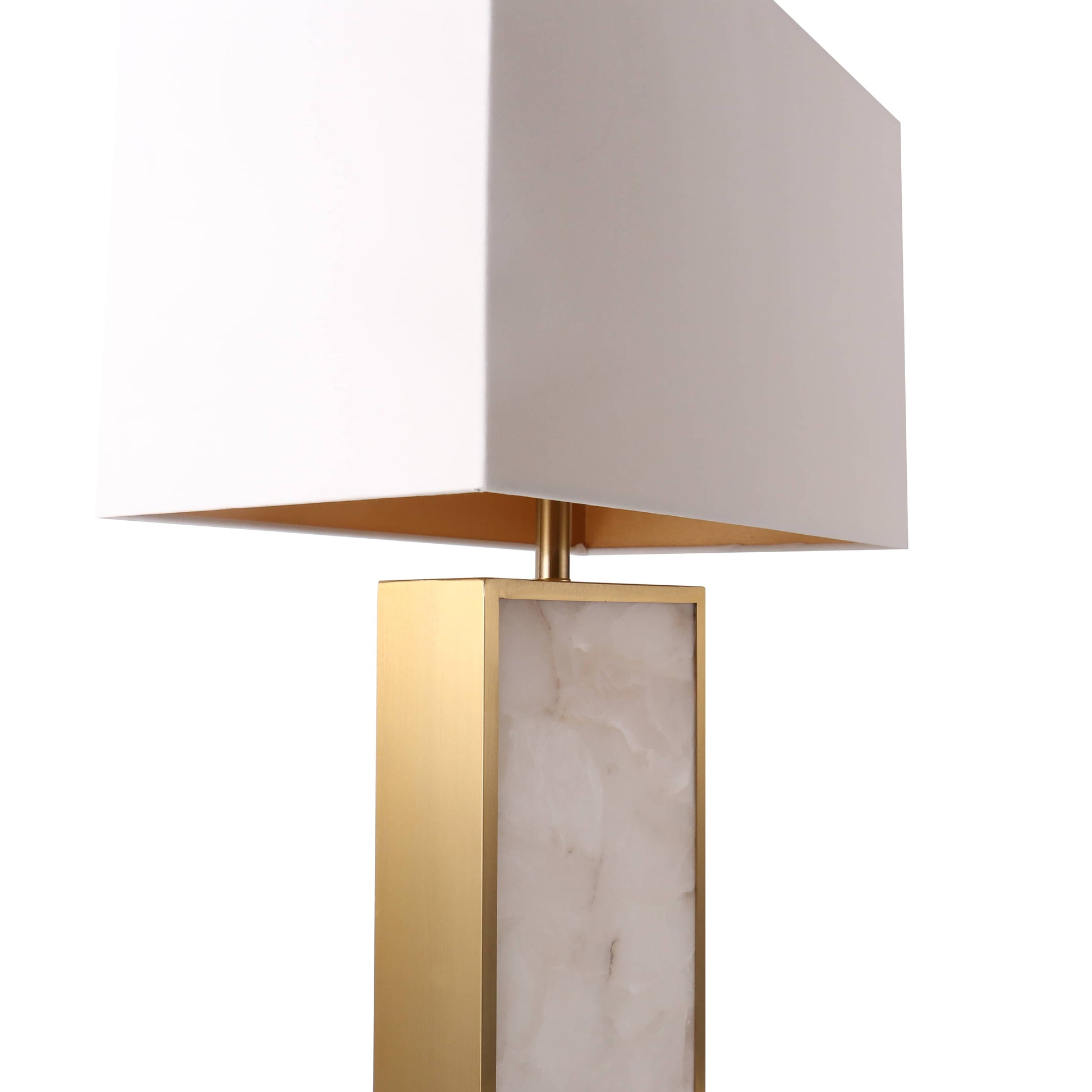 Lights  -  U.A Gold Alabaster Table Lamp  -  60485658
