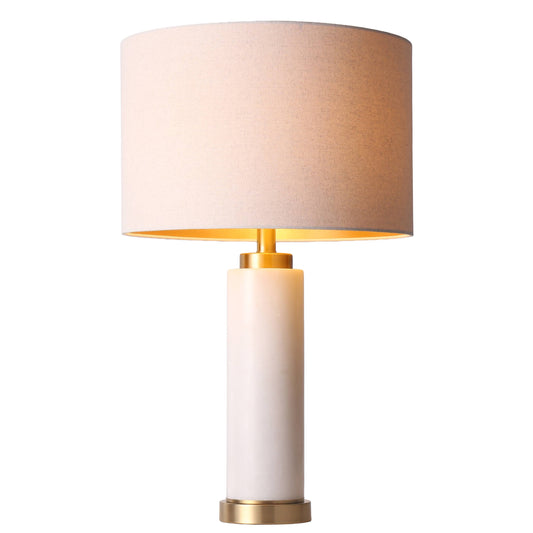 Lights  -  U.A Gold Alabaster Table Lamp  -  60485664