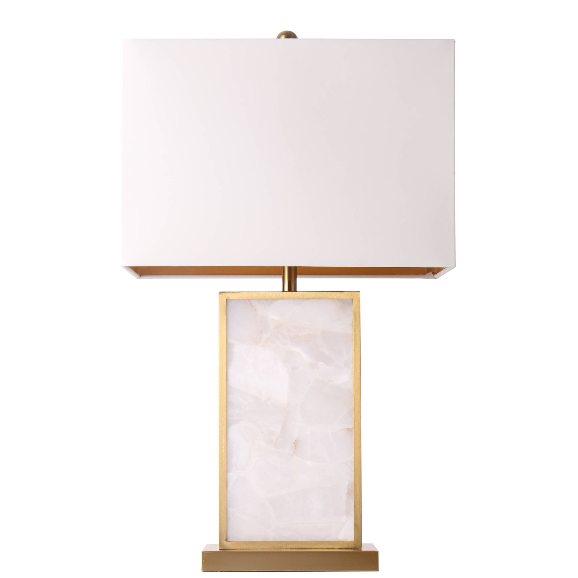 Lights  -  U.A Gold Alabaster Table Lamp  -  60485658