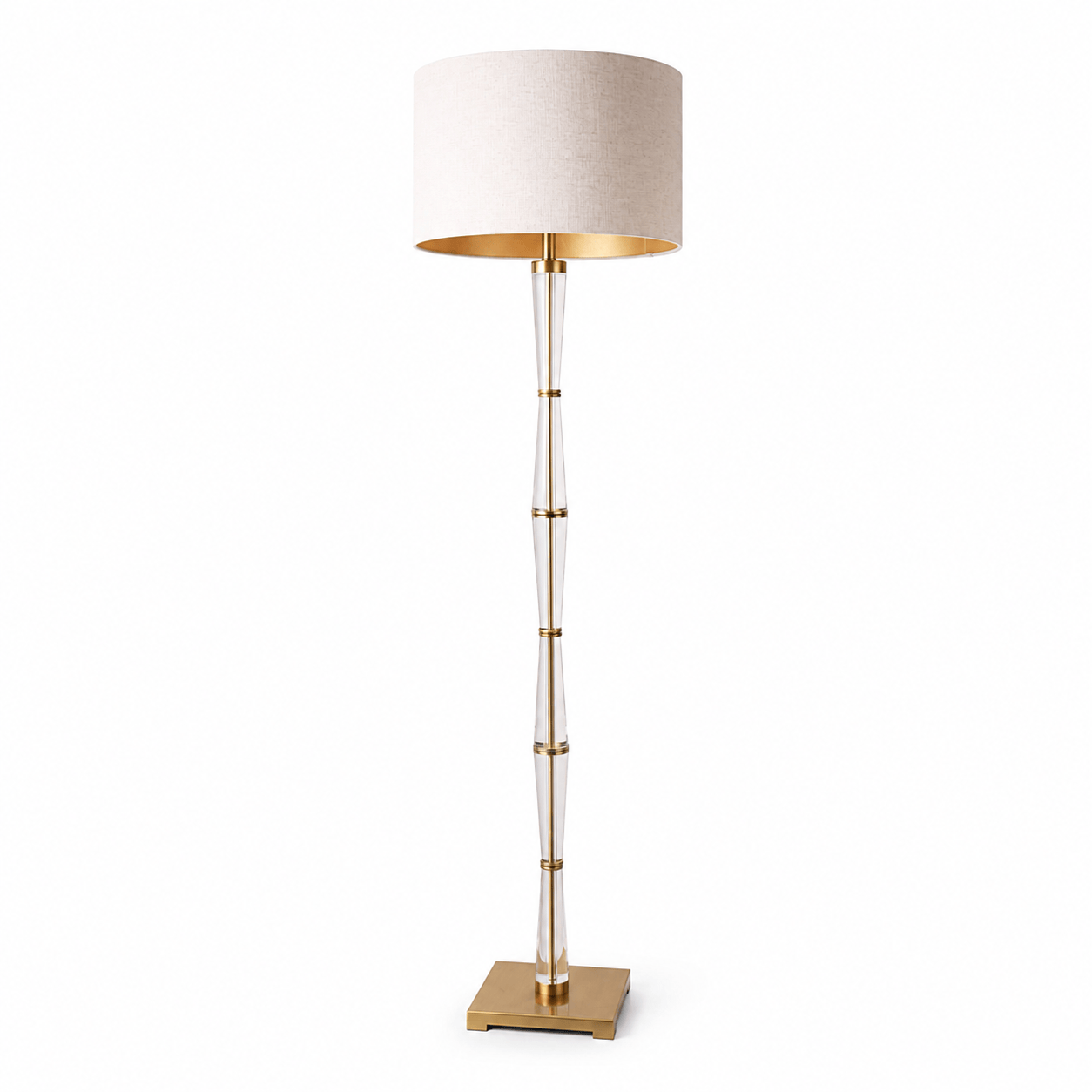 Lights  -  U.A Gold Crystal Floor Lamp  -  60485660