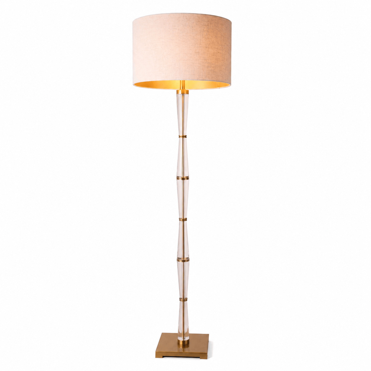 Lights  -  U.A Gold Crystal Floor Lamp  -  60485660