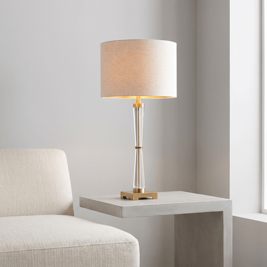 Lights  -  U.A Gold Crystal Table Lamp  -  60485661