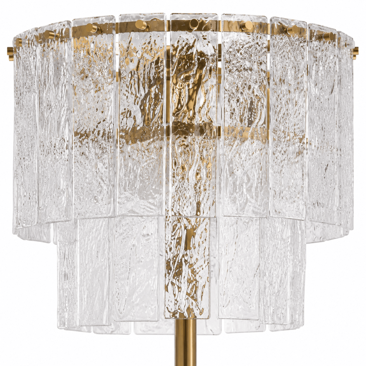 Lights  -  U.A Gold Glass Floor Lamp  -  60485669