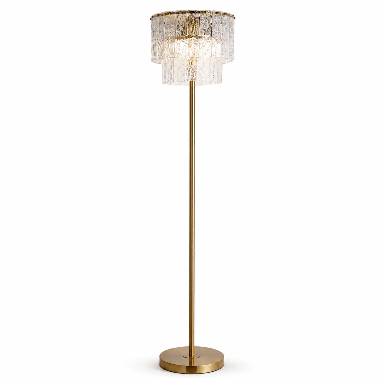 Lights  -  U.A Gold Glass Floor Lamp  -  60485669
