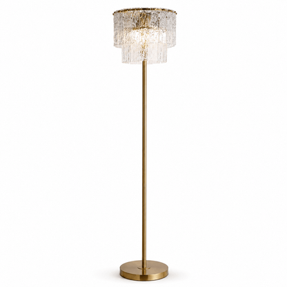 Lights  -  U.A Gold Glass Floor Lamp  -  60485669