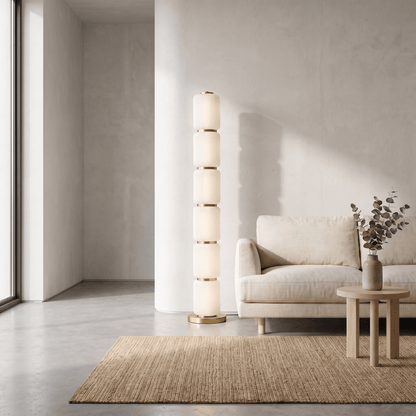 Lights  -  U.A Gold Glass Floor Lamp  -  60485655
