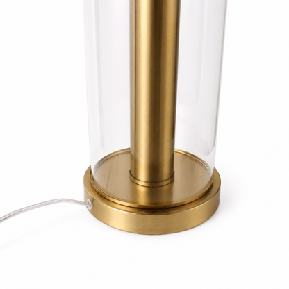 U.A Gold Glass Metal Table Lamp