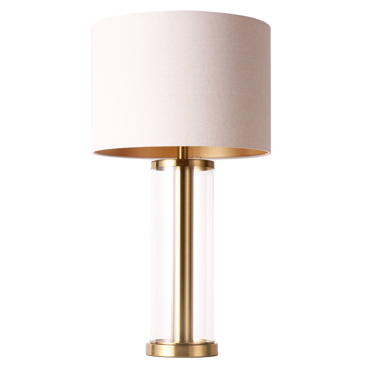 U.A Gold Glass Metal Table Lamp