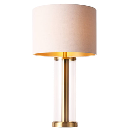 U.A Gold Glass Metal Table Lamp