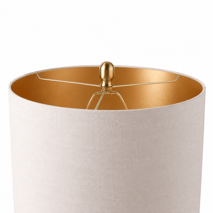 U.A Gold Glass Metal Table Lamp