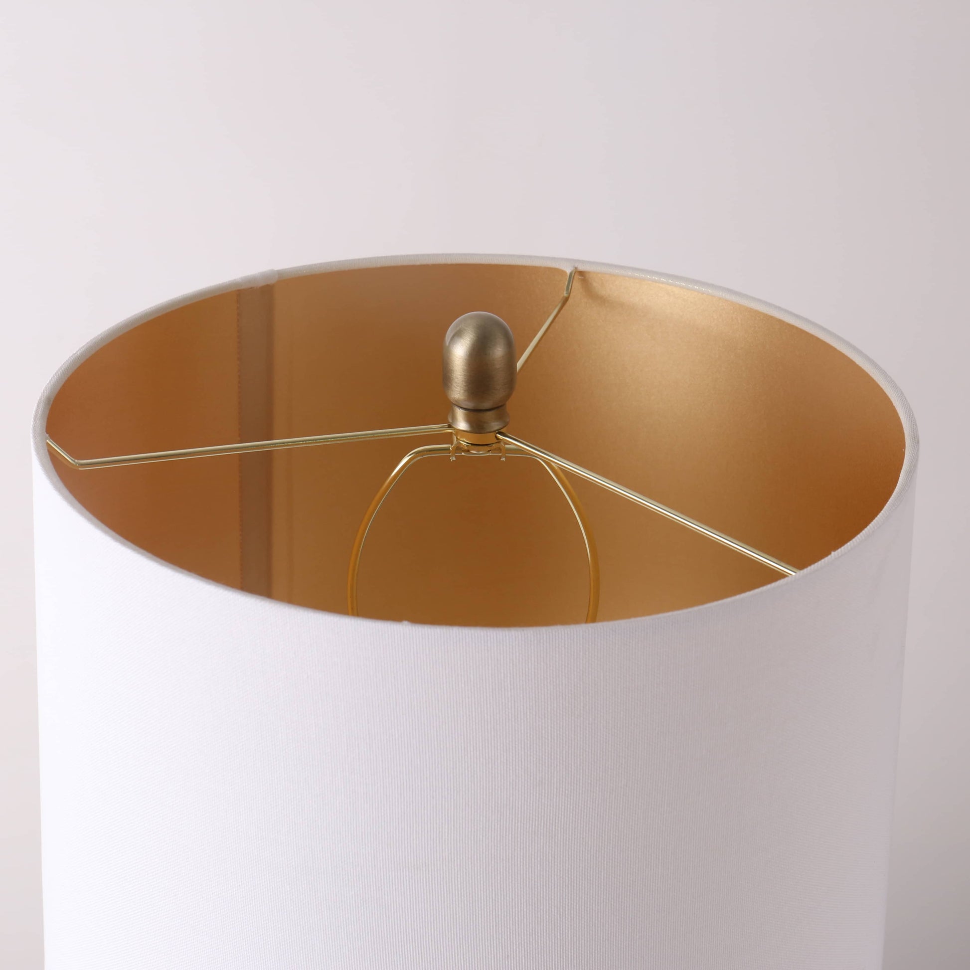 Lights  -  U.A Gold Glass Metal Table Lamp  -  60485667