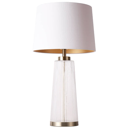 Lights  -  U.A Gold Glass Metal Table Lamp  -  60485667