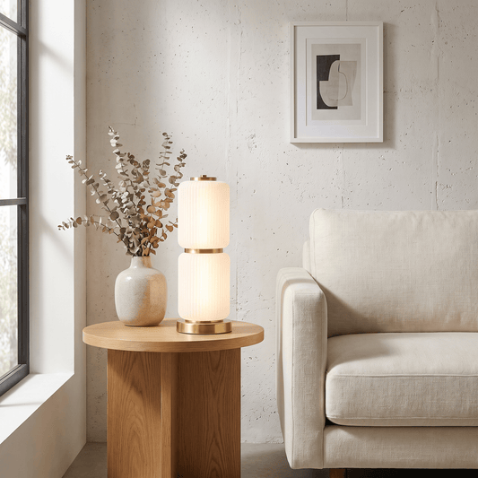 Lights  -  U.A Gold Glass Mini Table Lamp  -  60485656