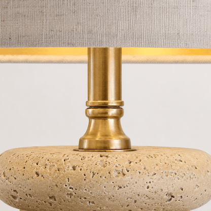 U.A Gold Polyresin Table Lamp
