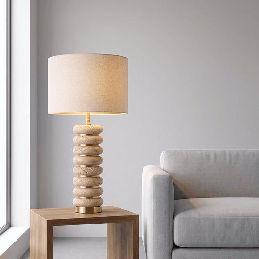Lights  -  U.A Gold Polyresin Table Lamp  -  60485663
