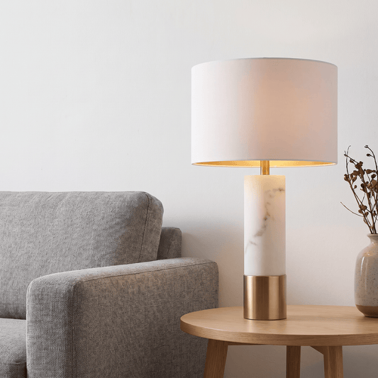Lights  -  U.A Gold Polyresin Table Lamp  -  60485657